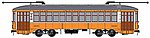 2-Truck Streetcar Executive Line Atlantic City #6845 HO Scale Trolley and Hand Cars #12816