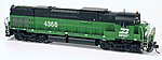 Alco C636 DCC Burlington Northern #4364 HO Scale Model Train Diesel Locomotive #24387