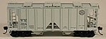70-Ton 2-Bay Covered Hopper Western Maryland HO Scale Model Train Freight Car #56946