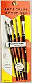 Atlas Brush #1025- 1,3,5,1/4,1/2 Camel Hair Brushes (5)