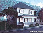 The Albion Catalog Home Laser-Art Kit N Scale Model Railroad Building #821