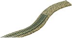Cork Roadbed HO Scale Model Train Track Accessory #7501