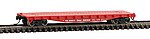 50' Flatcar with Stakes Great Northern N Scale Model Train Freight Car #14096