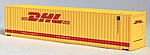 45' Container DHL Transport #2 (2) N Scale Model Train Freight Car Load #444112