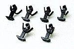 T-Shank Body Mnt Cplr 6/ - N-Scale (6)