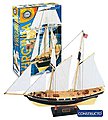 1/80 Virginia Double-Masted American Schooner Ship w/painted plastic hull (Intermediate)