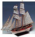 1/100 Flyer Double-Masted American Schooner Ship w/solid wood hull (Intermediate)