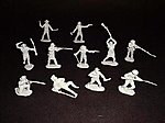 Alamo Texan Defenders (12) Plastic Model Military Figure 1/32 Scale #111