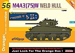 M4A3(75)W Welded Hull Plastic Model Military Vehicle Kit 1/35 Scale #9156
