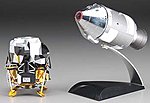 NASA Apollo 11 Lunar Approach Columbia/Eagle Diecast Model Spacecraft 1/72 #50375