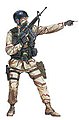 Delta Force Plastic Model Military Figure 1/16 Scale #1610