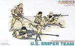 U.S. Sniper Team Plastic Model Military Figure 1/35 Scale #3016