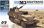 IDF M3 Halftrack w/TCM-20 Anti-Aircraft Gun Plastic Model Military Vehicle Kit 1/35 #3586