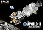 Apollo II Lunar Approach CSM Columbia + LM Eagle Space Program Plastic Model 1/72 #50375