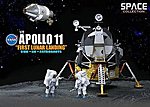 NASA- Apollo 11 1st Lunar Landing CSM & Lunar Module Space Program Plastic Kit 1/72 #50391