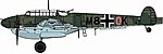 Messerschmitt Bf110D1/R1 Dackelbauch Fighter Bomber Plastic Model Airplane Kit 1/48 #5556