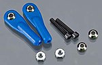 Swivel Ball Link 2-56/4-40 w/Hardware Blue (2)