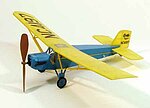 17-1/2'' Wingspan Curtiss Robin Rubber Pwd Aircraft Laser Cut Kit