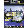3D LED White House 56pc Puzzle 3D Jigsaw Puzzle #504h