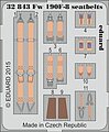 Aircraft- Fw190F8 Seatbelts Plastic Model Aircraft Accessory 1/32 Scale #32843
