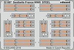 Seatbelts France Steel WWII (Painted)