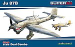 Ju87B Dual Combo (Limited Edition) Plastic Model Airplane Kit 1/144 Scale #4431