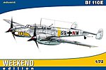 Bf110E Fighter (Weekend Edition) Plastic Model Airplane Kit 1/72 Scale #7419