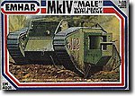 WWI British Male Mk IV Tank Plastic Model Military Vehicle Kit 1/35 Scale #4001