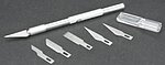 Light Duty Knife with Cap & Assorted Blades (5) Model and Hobby Knife #19001