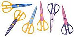 V & HALF MOON CUT SCISSORS