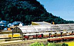 Glass Train Shed Z Scale Model Railroad Building #282726