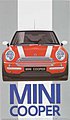 New Mini Cooper Plastic Model Car Kit 1/24 Scale #12197