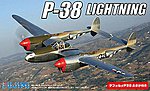 P38 Lightning Aircraft with Deformation Plastic Model Airplane Kit 1/144 Scale #14426