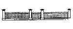 Picket Fence w/Gate HO Scale Model Railroad Building Accessory #5119