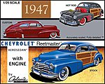 1947 Chevrolet Aerosedan Country Club Plastic Model Car Kit 1/25 Scale #13012