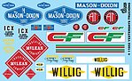 Yesterdays Trucking Decals