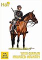 WWII German Infantry on Horses Plastic Model Military Figure Set 1/72 Scale #8120