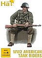 US Tank Riders Plastic Model Military Figure Set 1/72 Scale #8265