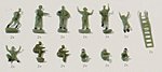 Airforce Personnel Diecast Model Airplane Accessory 1/200 Scale #551663