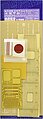 Wooden Deck Akagi Carrier Plastic Model Ship Accessory 1/700 Scale #72152