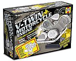 Visible Working V-Twin Motorcycle Engine w/Electric Motor & Sound
