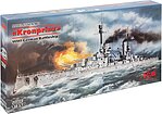 WWI German Kronprinz Battleship Plastic Model Battleship Kit 1/350 Scale #3