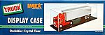 Truck/RR Display Case 19 3/4x5 7/8x5 3/4 Black Base Plastic Model Display Case #2530