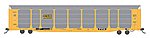 Bi-Level Auto Rack with Flatcar CSX HO Scale Model Train Freight Car #45277