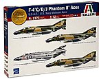 F-4 C/D/J Phantom USAF/Navy/Vietnam Aces Plastic Model Airplane Kit 1/72 Scale #1373s