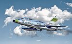 F-100F Super Sabre Plastic Model Airplane Kit 1/72 Scale #1398s