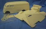 1954 Metro Delivery Chopped Van Body Resin Model Vehicle Accessory 1/25 Scale #nb273