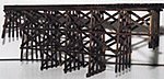 JV Timber Trestle Bridge (Builds up to 16 x 18'') O Scale Model Railroad Bridge #4014