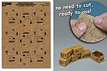 1/35 Combat Ration Large Boxes (9pcs) (Pre-cut Cardboard)