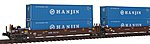 Gunderson Maxi-I 5-Unit Double-Stack Well Car N Scale Model Train Freight Car #1066155